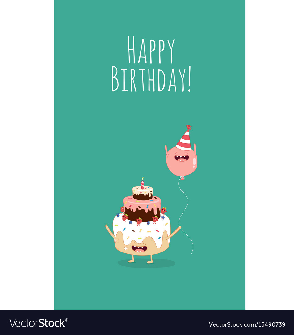 Happy birthday card with number 10 candle Vector Image