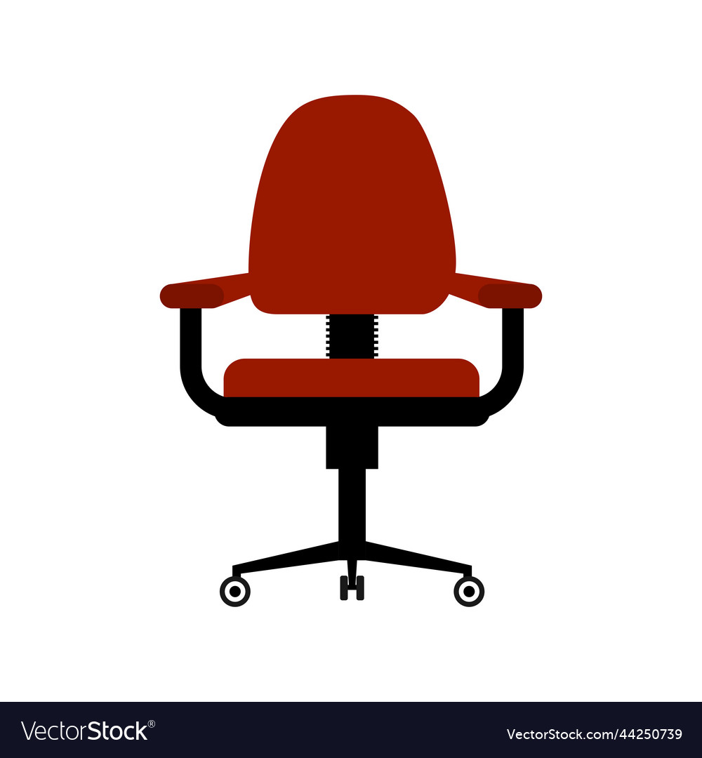 Office chair flat design Royalty Free Vector Image