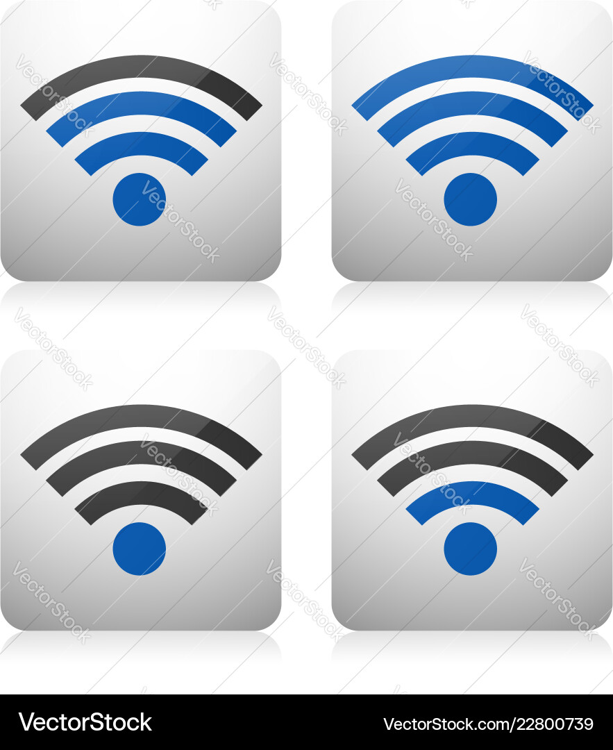 Signal strength indicators Royalty Free Vector Image
