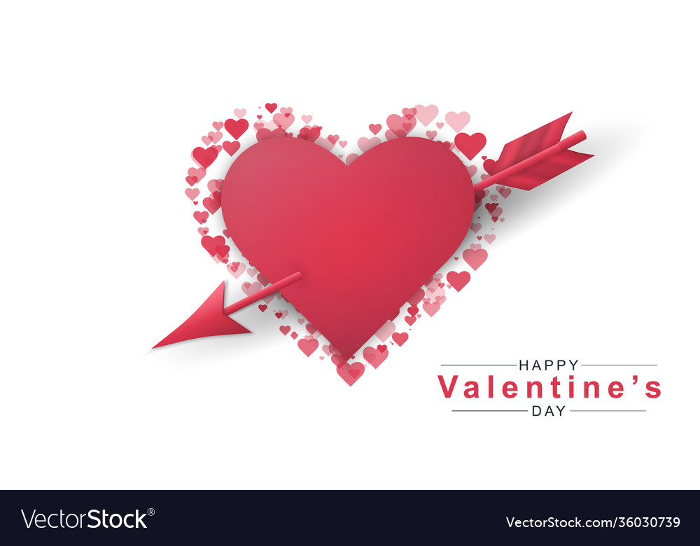 Valentines day background with heart pattern