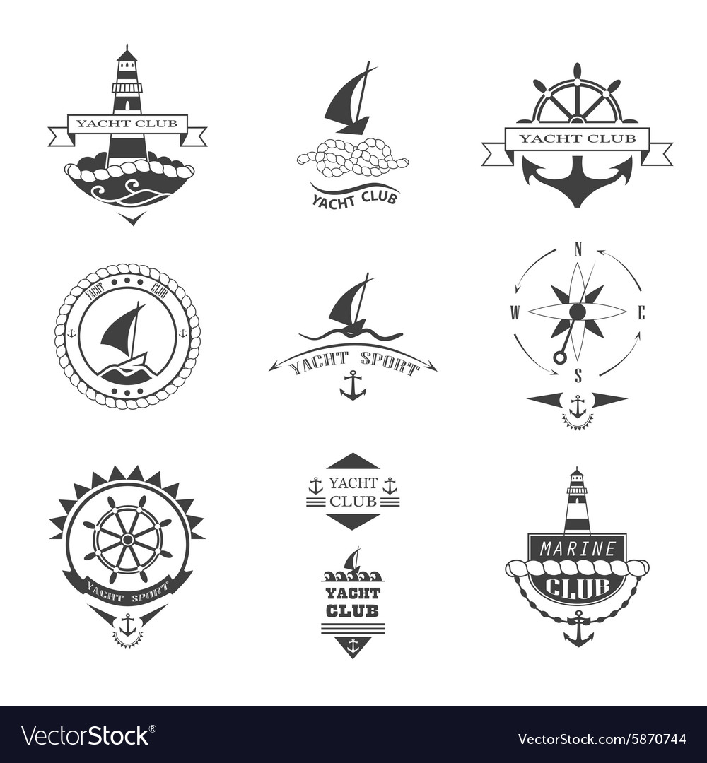 yacht club logo design