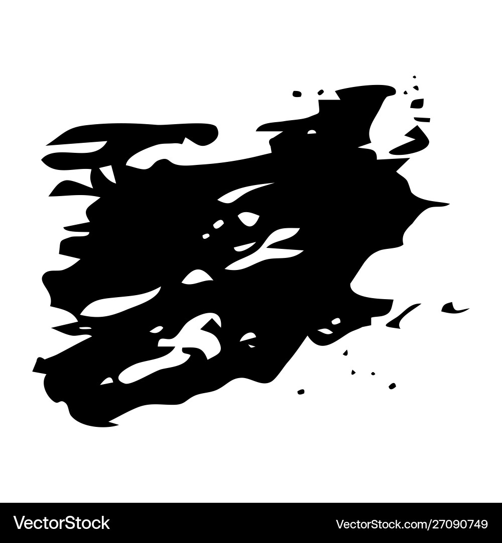 Hand drawn paint scribble stains Royalty Free Vector Image
