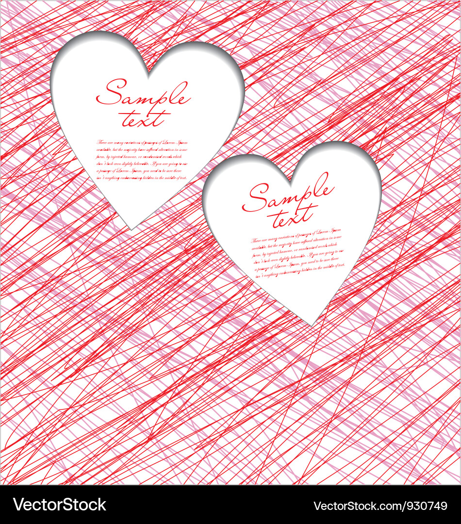 Heart background Royalty Free Vector Image - VectorStock