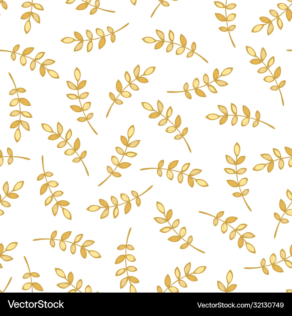 Seamless pattern autumn leaves Royalty Free Vector Image