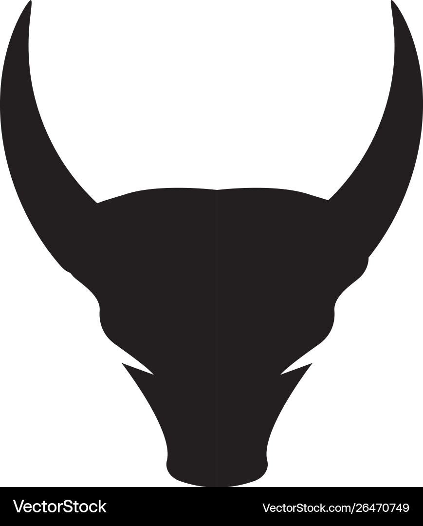 Taurus logo template icon design Royalty Free Vector Image