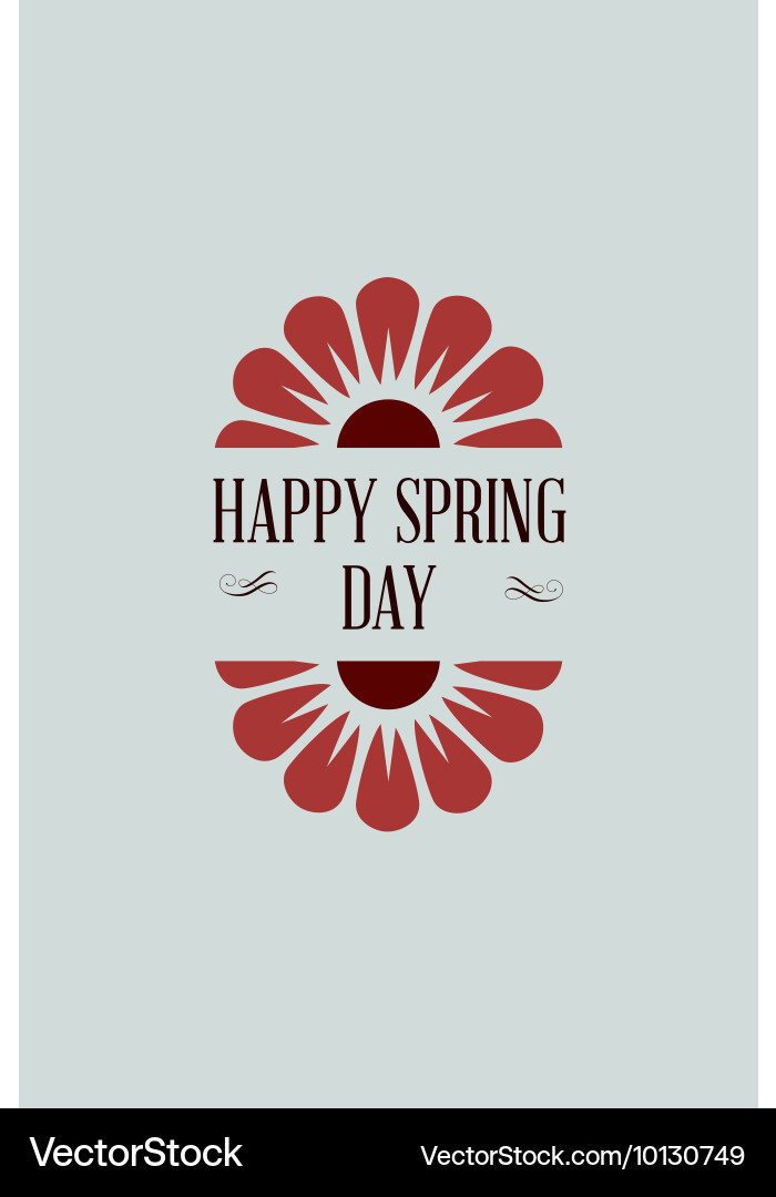 With spring flower Royalty Free Vector Image - VectorStock