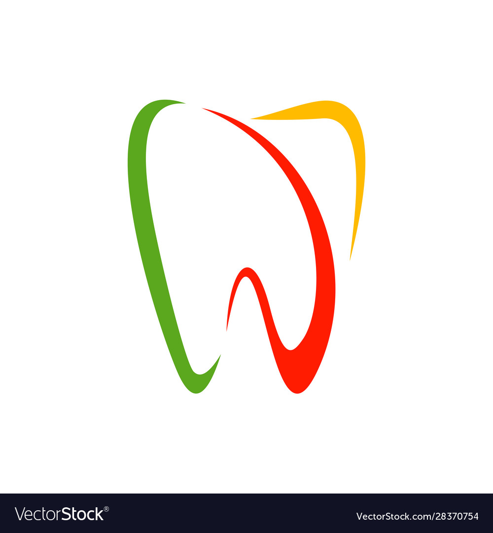 Dental logo design template creative dentist Vector Image