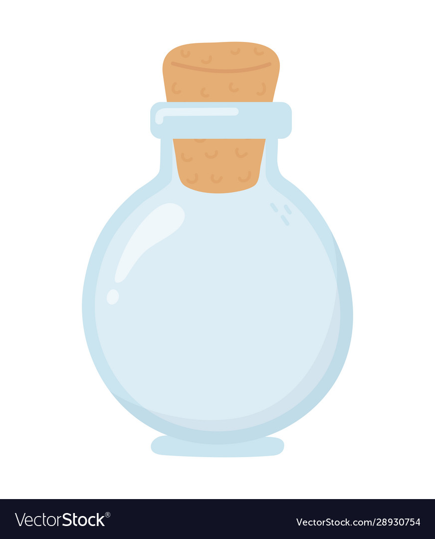 Jar glass with cork empty icon Royalty Free Vector Image