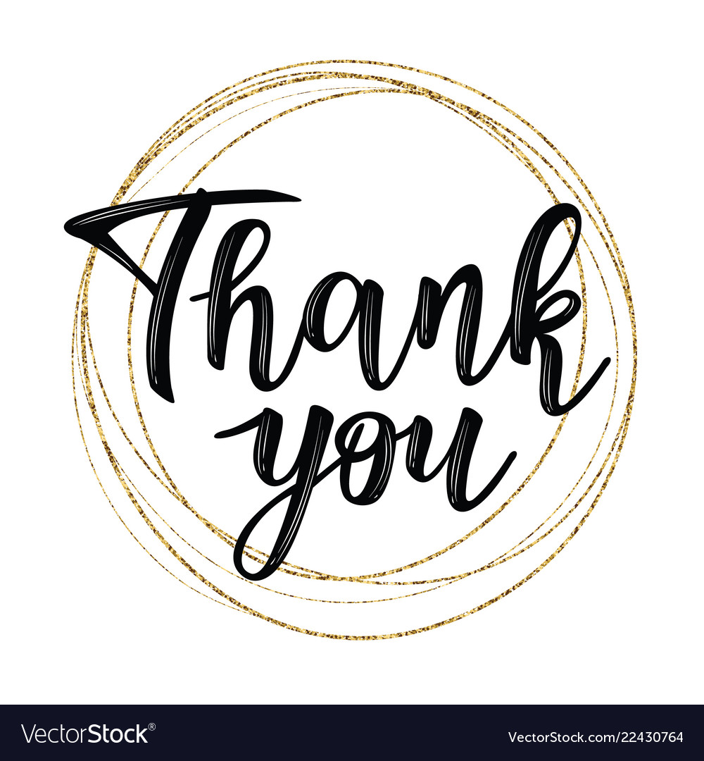 A sketch thank you Royalty Free Vector Image - VectorStock