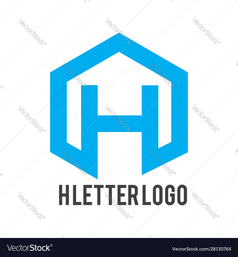 H letter logo design Royalty Free Vector Image