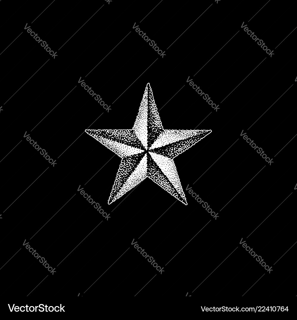 Hand drawn star shape Royalty Free Vector Image
