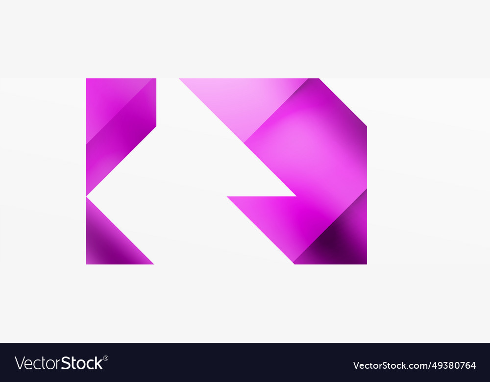 Vivid abstraction unfolds triangles in seamless Vector Image