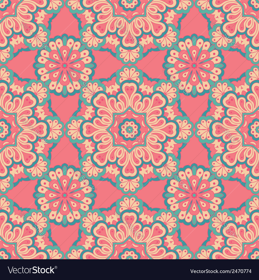 Arabesque seamless pattern Royalty Free Vector Image