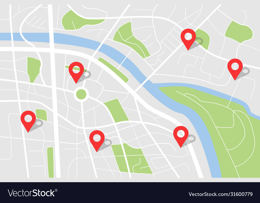 Карта вектор города