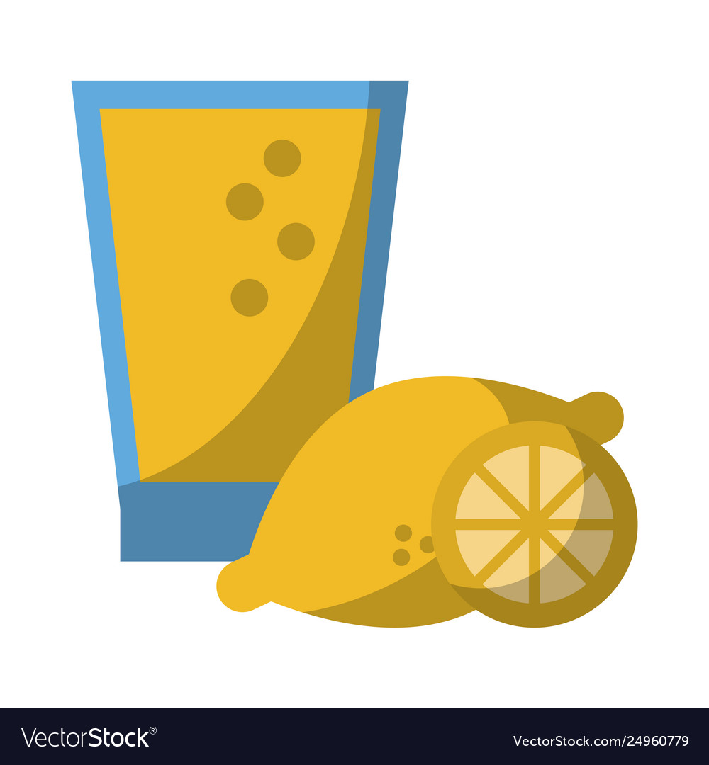 Lemonade juice glass cup Royalty Free Vector Image