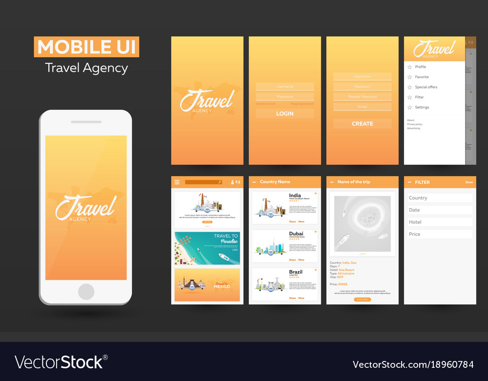 how design google material ux Mobile Image travel Vector design app ui material agency