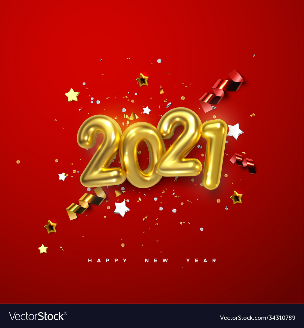 Happy new 2021 year Royalty Free Vector Image - VectorStock