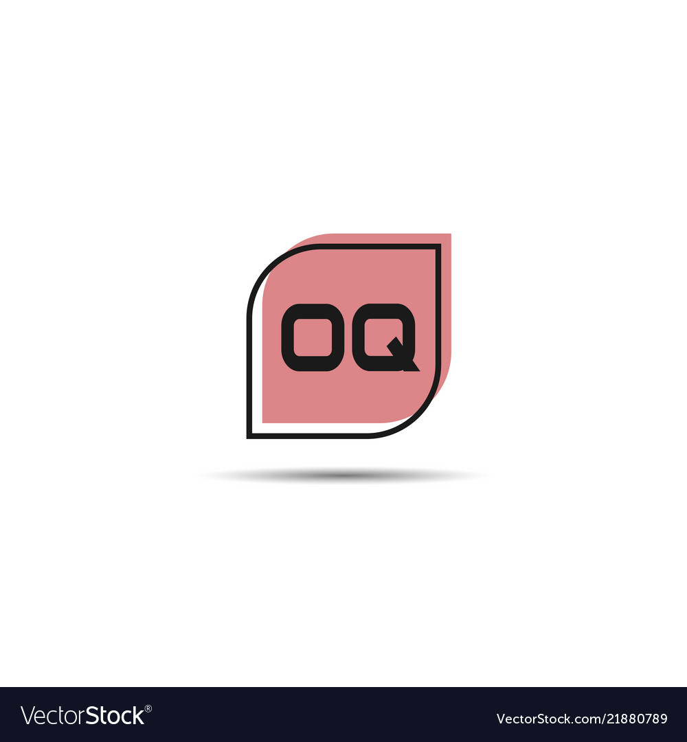 Initial Letter Oq Logo Template Design Royalty Free Vector 8665