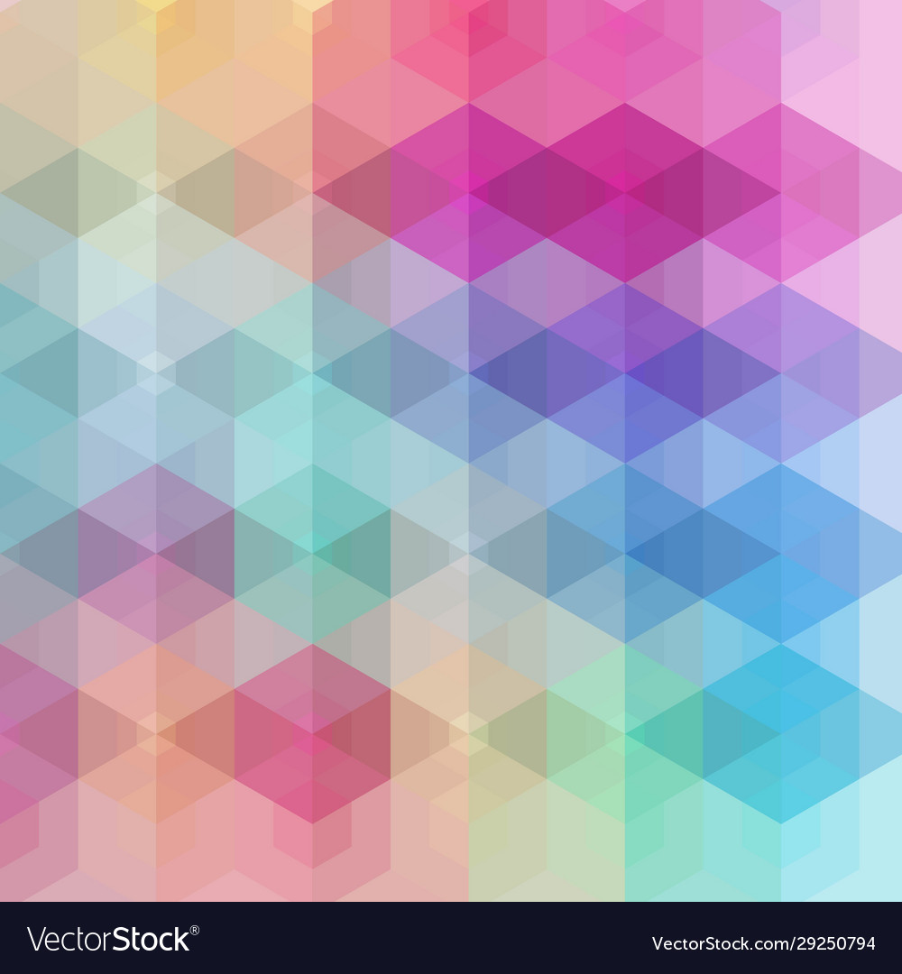 Hexagonal colorful abstract design background Vector Image