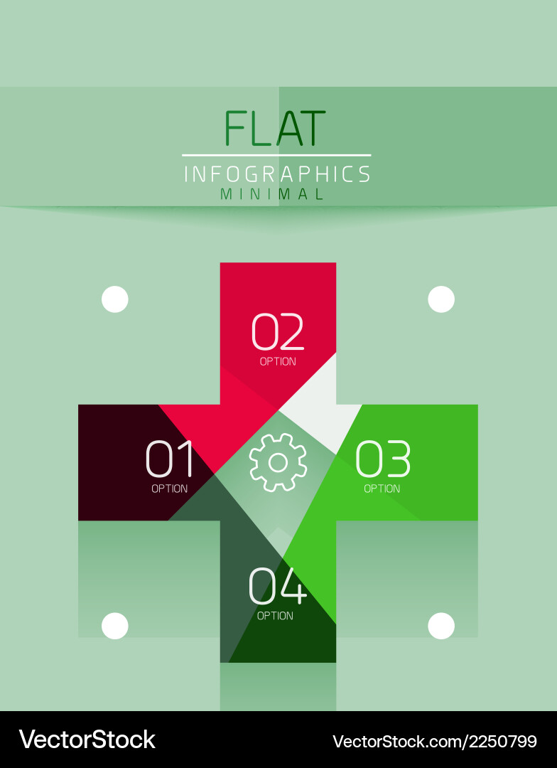 Flat design infographics concept Royalty Free Vector Image