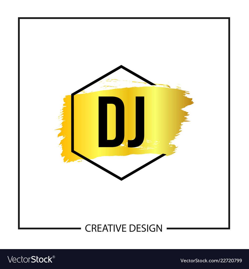 initial letter dj logo template design royalty free vector dj logo templates