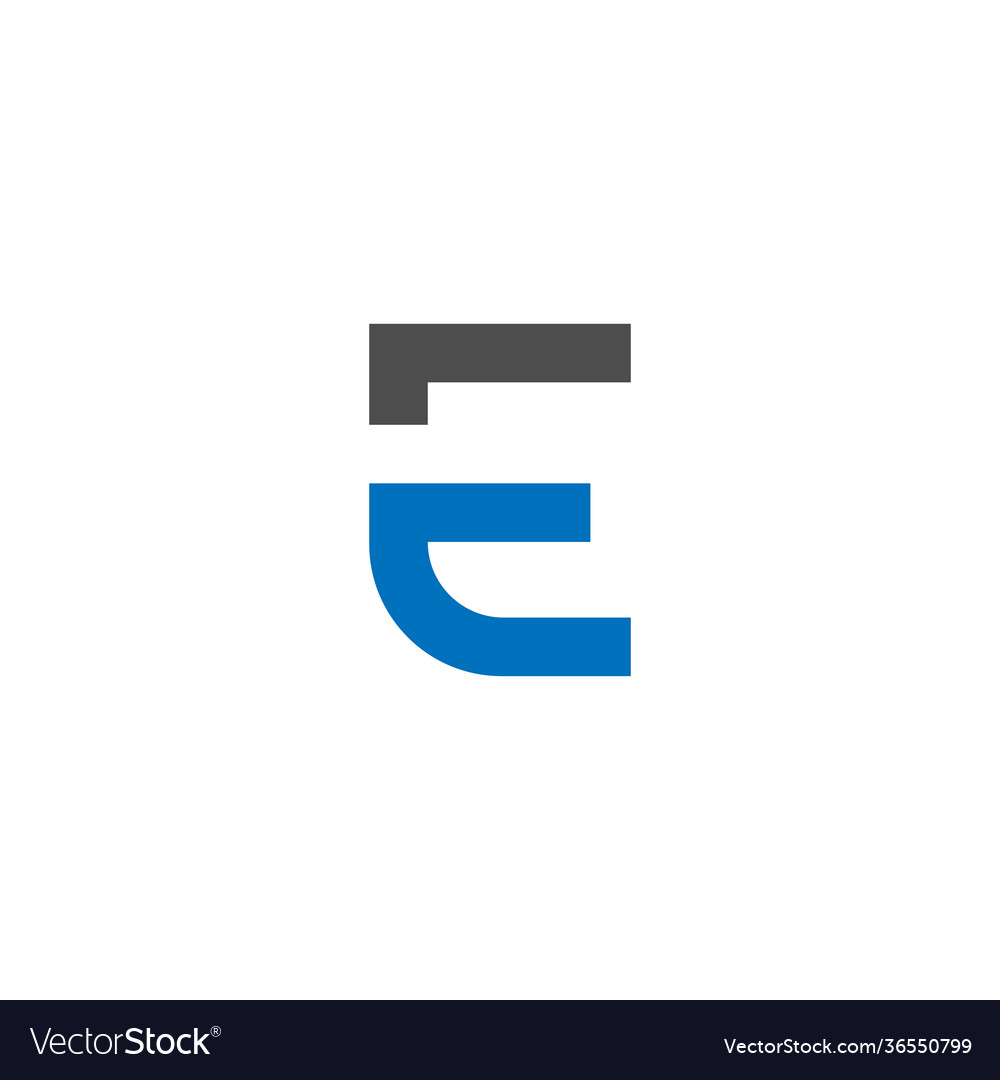 Letter E Logo Icon Design Royalty Free Vector Image