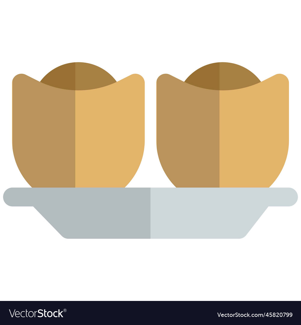 Spicy sour panipuri served on a tray Royalty Free Vector