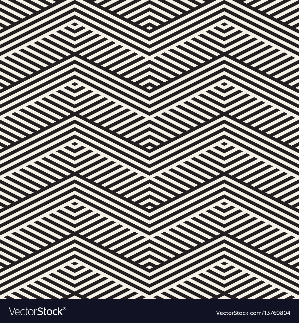 Abstract zigzag parallel stripes seamless Vector Image