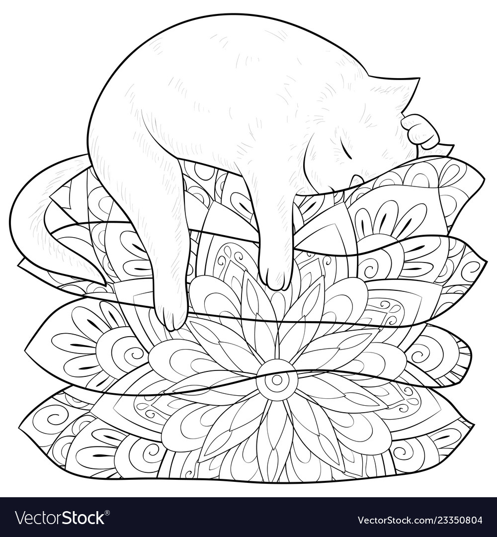 87+ Coloring Book Page Cat HD 87+ Coloring Book Page Cat HD