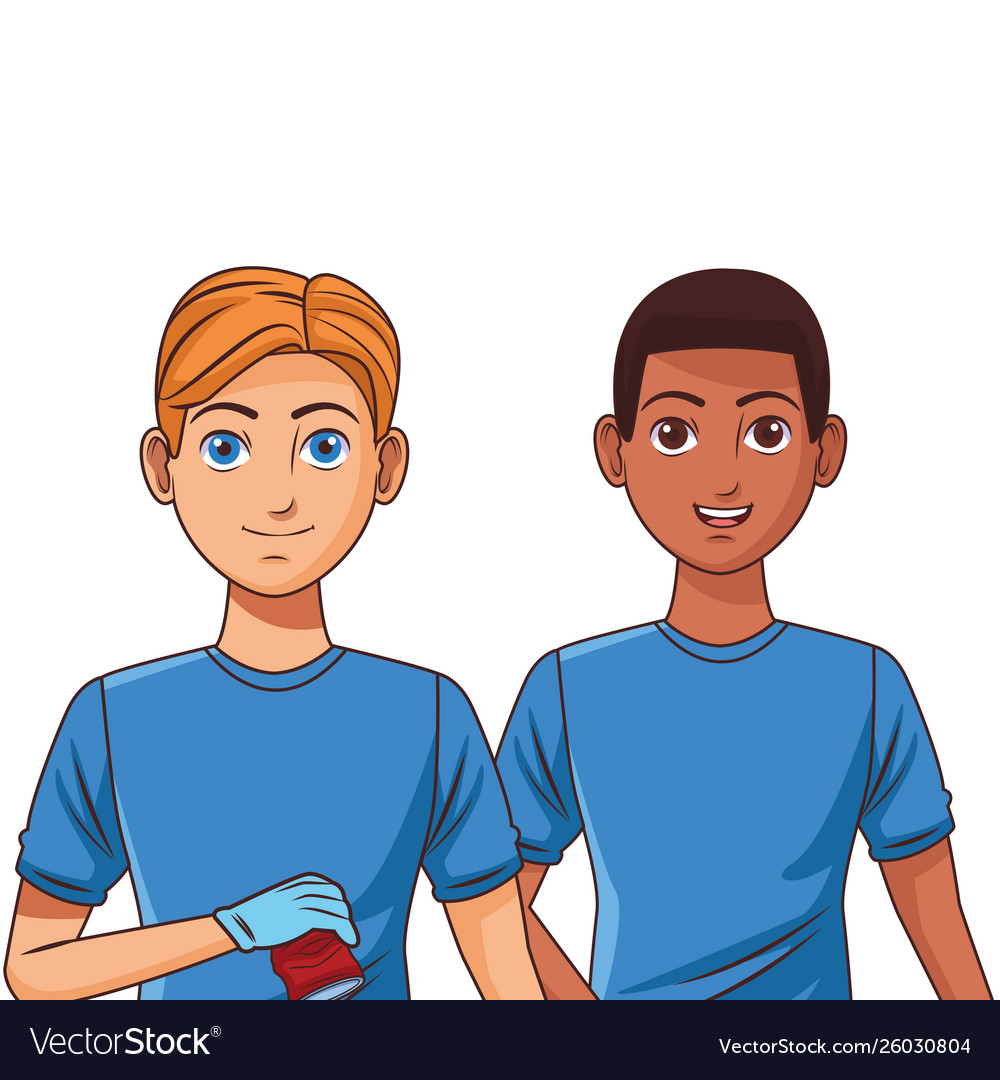 Cleaning service person avatar cartoon character Vector Image