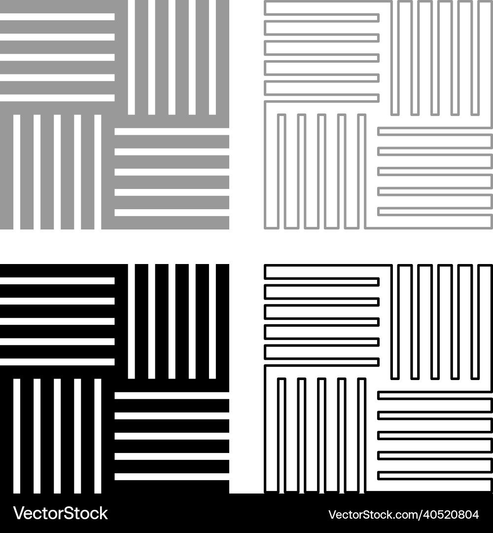 Tile square shape parquet wood floor material Vector Image