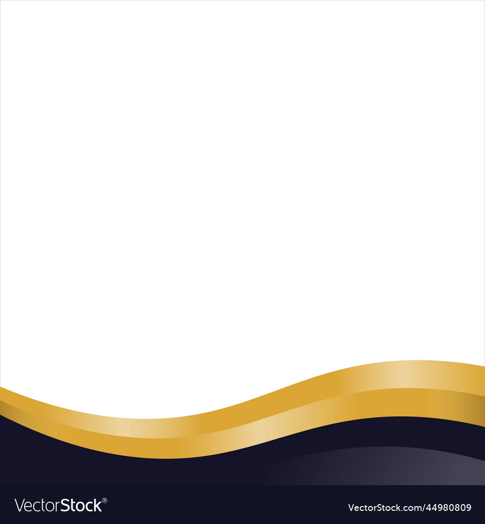 Black gold footer design template Royalty Free Vector Image