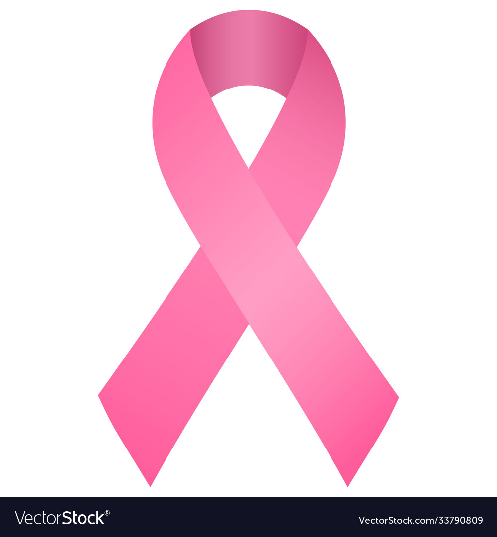 Pink ribbon symbol organizations supporting Vector Image