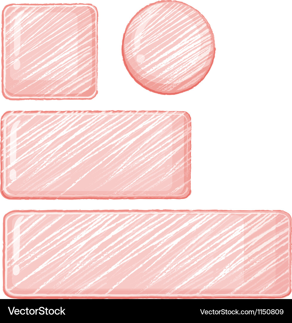 Shapes and buttons Royalty Free Vector Image - VectorStock
