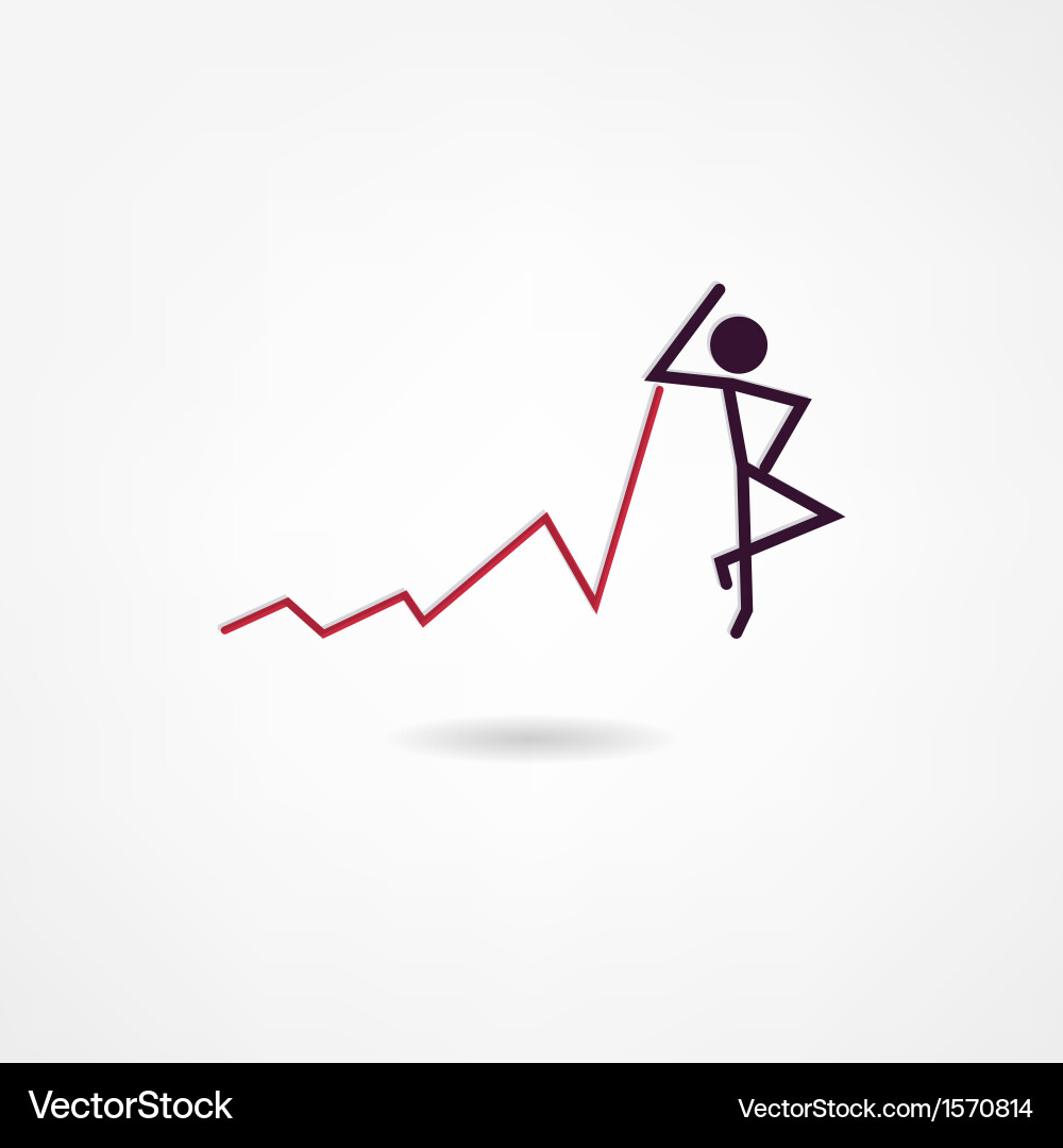 Chart icon Royalty Free Vector Image - VectorStock
