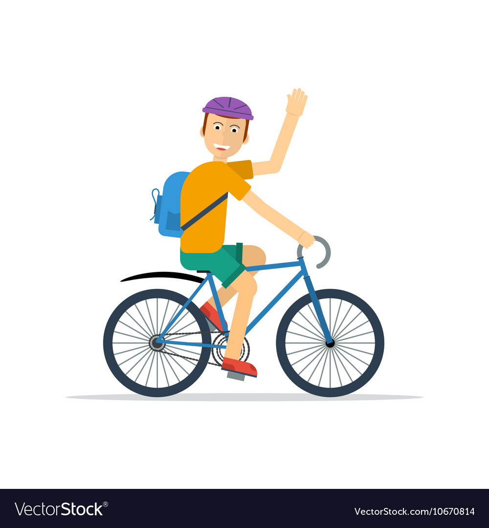 man cycling