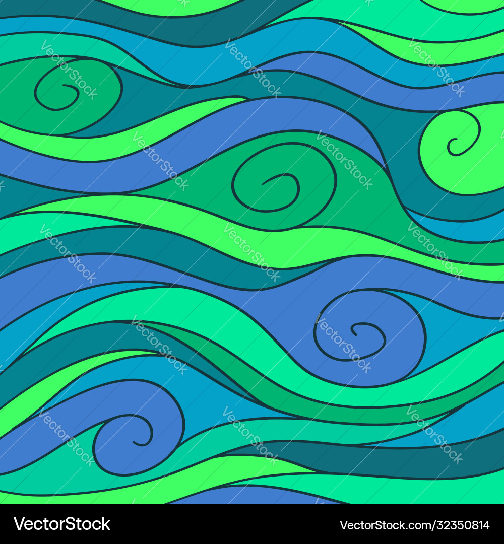 Sea waves background Royalty Free Vector Image