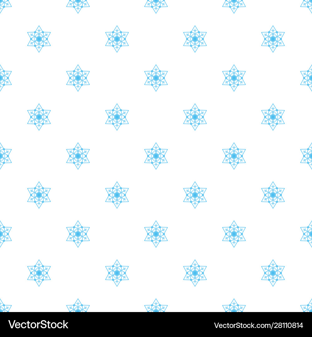 Seamless pattern with snowflakes Royalty Free Vector Image
