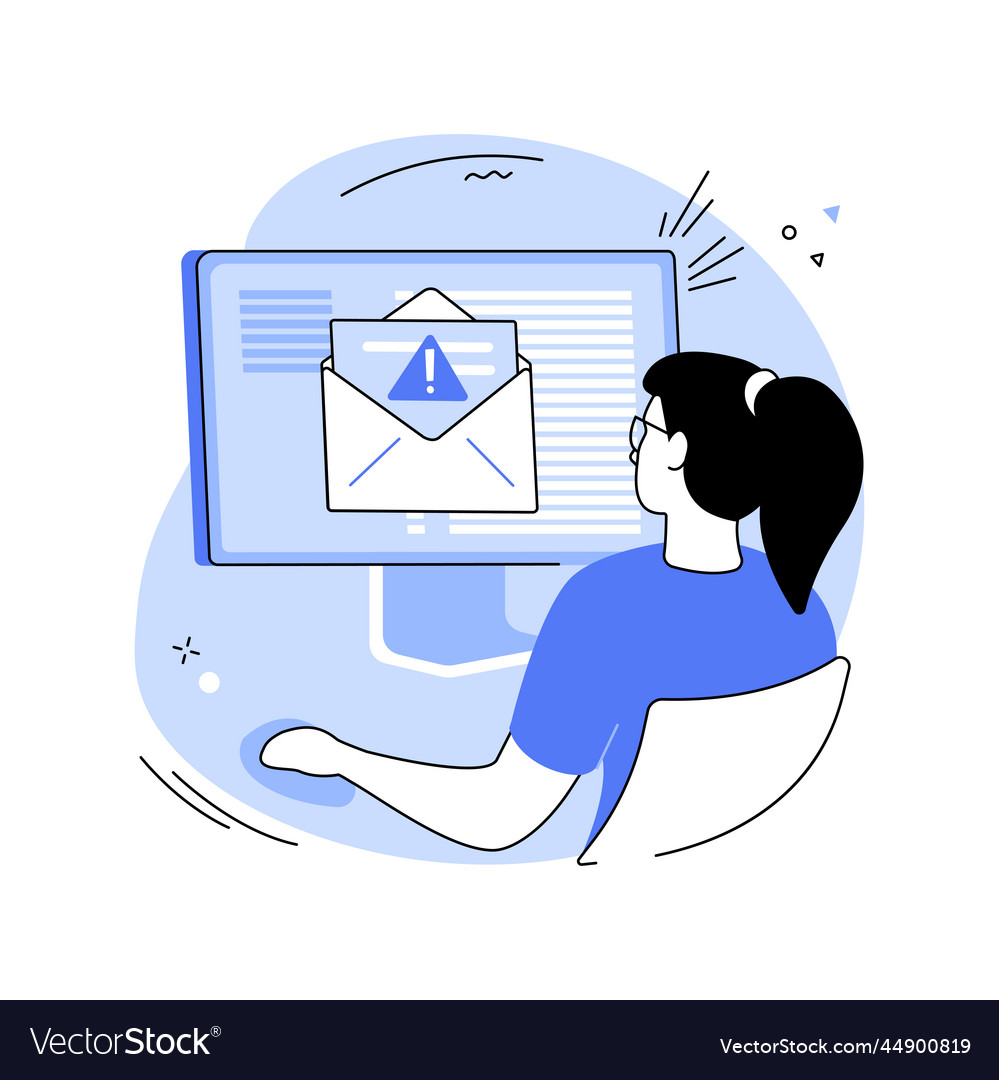 Malicious attachments isolated cartoon Royalty Free Vector