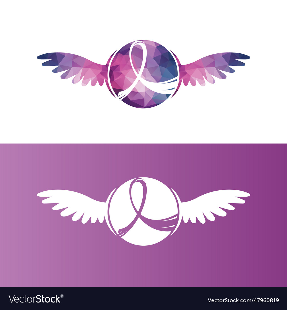 Pink ribbon breast cancer Royalty Free Vector Image