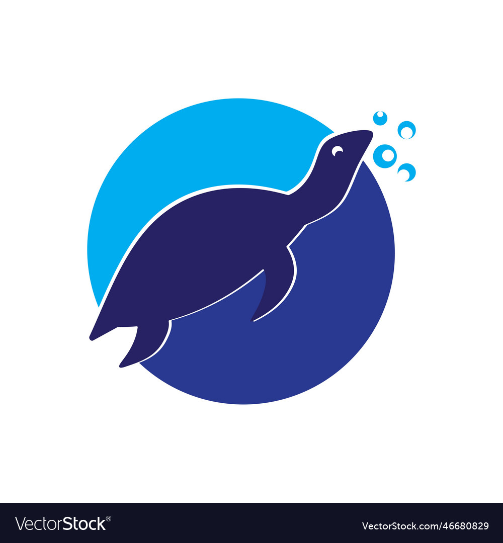 Turtle logo Royalty Free Vector Image - VectorStock