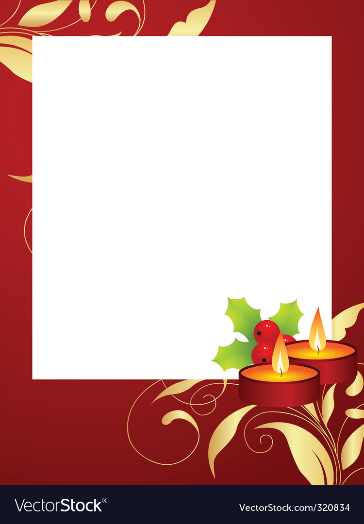 Christmas frame Royalty Free Vector Image - VectorStock