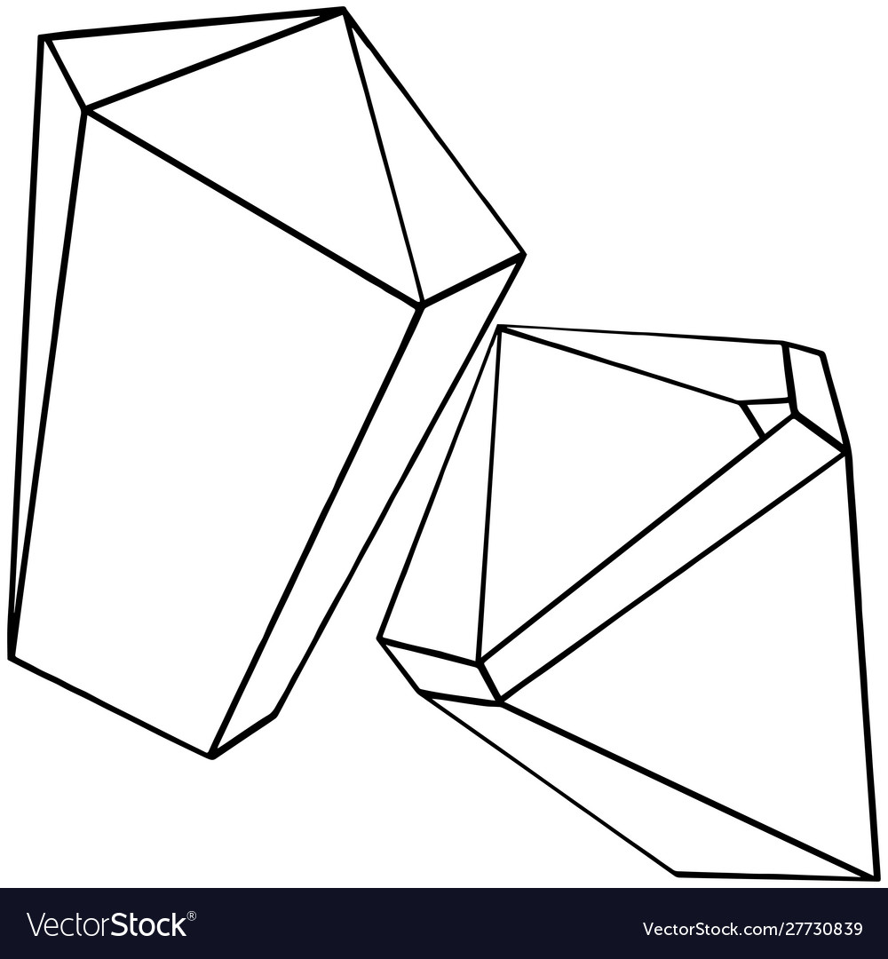 Geometric form isolated Royalty Free Vector Image