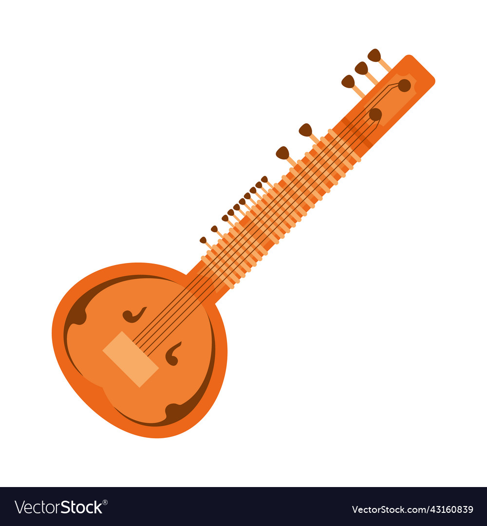 Indian guitar icon Royalty Free Vector Image - VectorStock