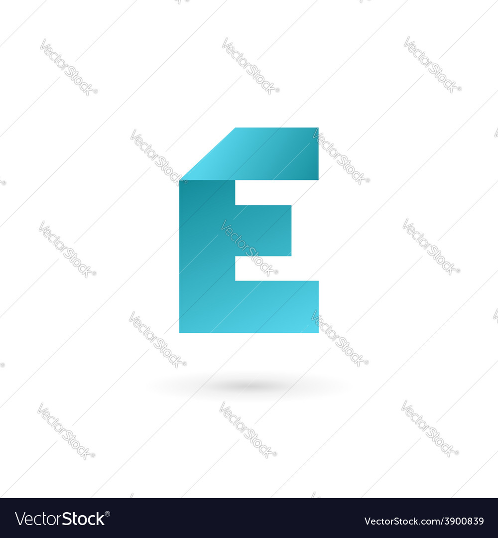 Letter E logo icon design template elements Vector Image