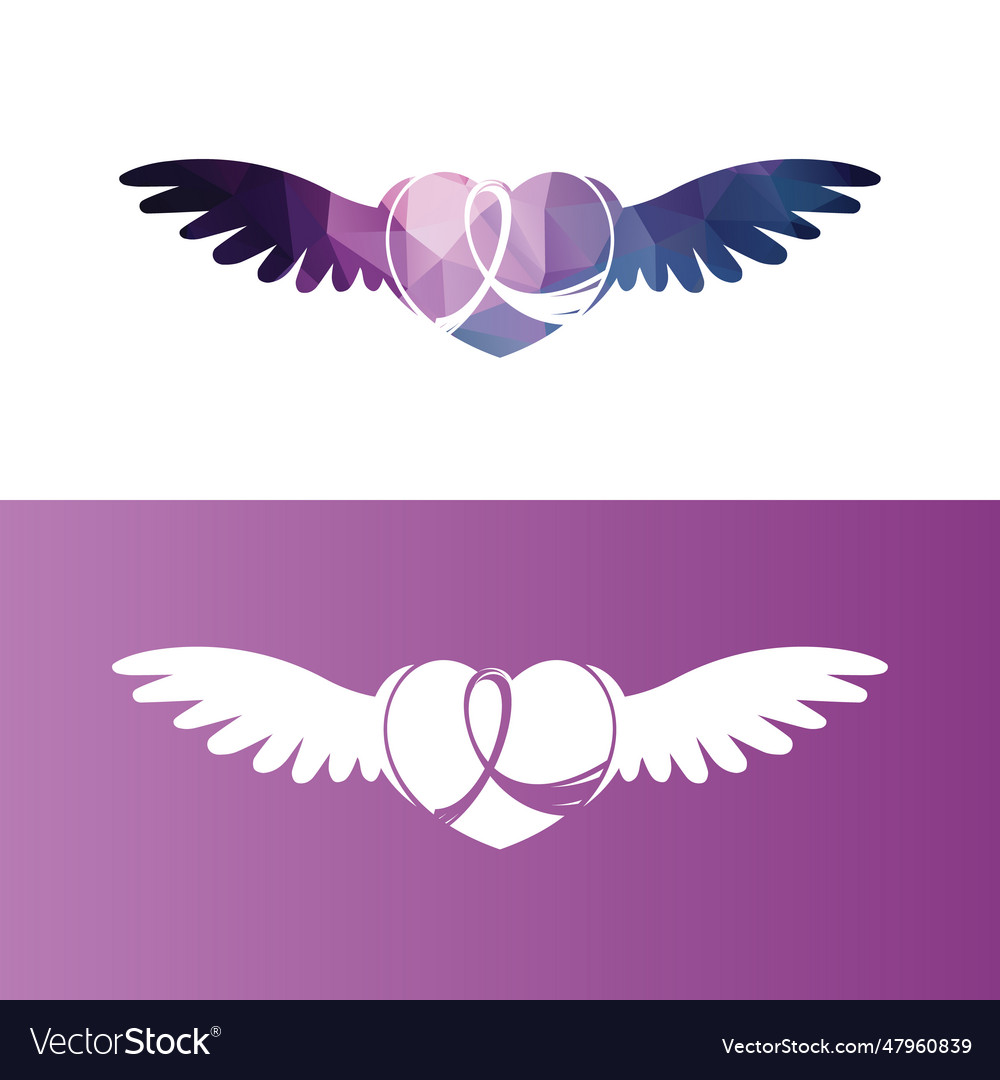Pink ribbon breast cancer Royalty Free Vector Image