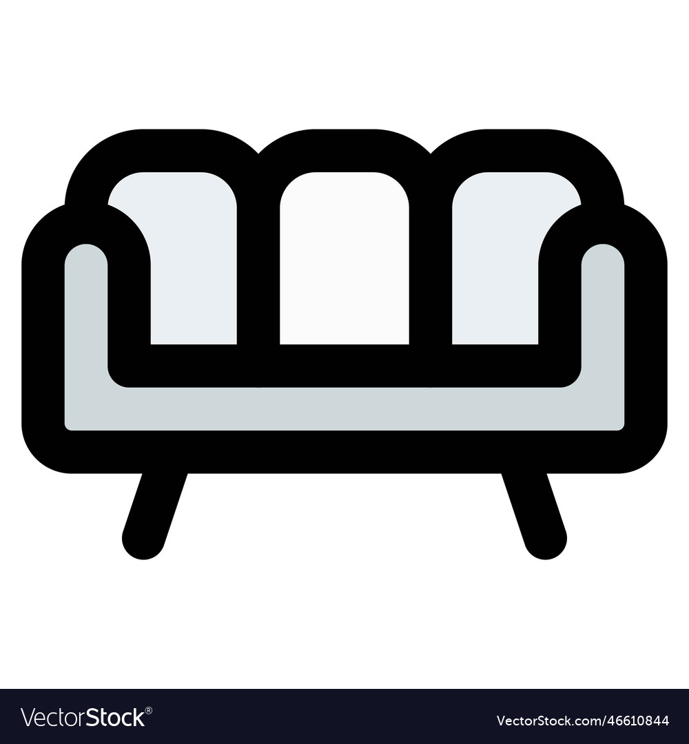 Couch designed for living room Royalty Free Vector Image