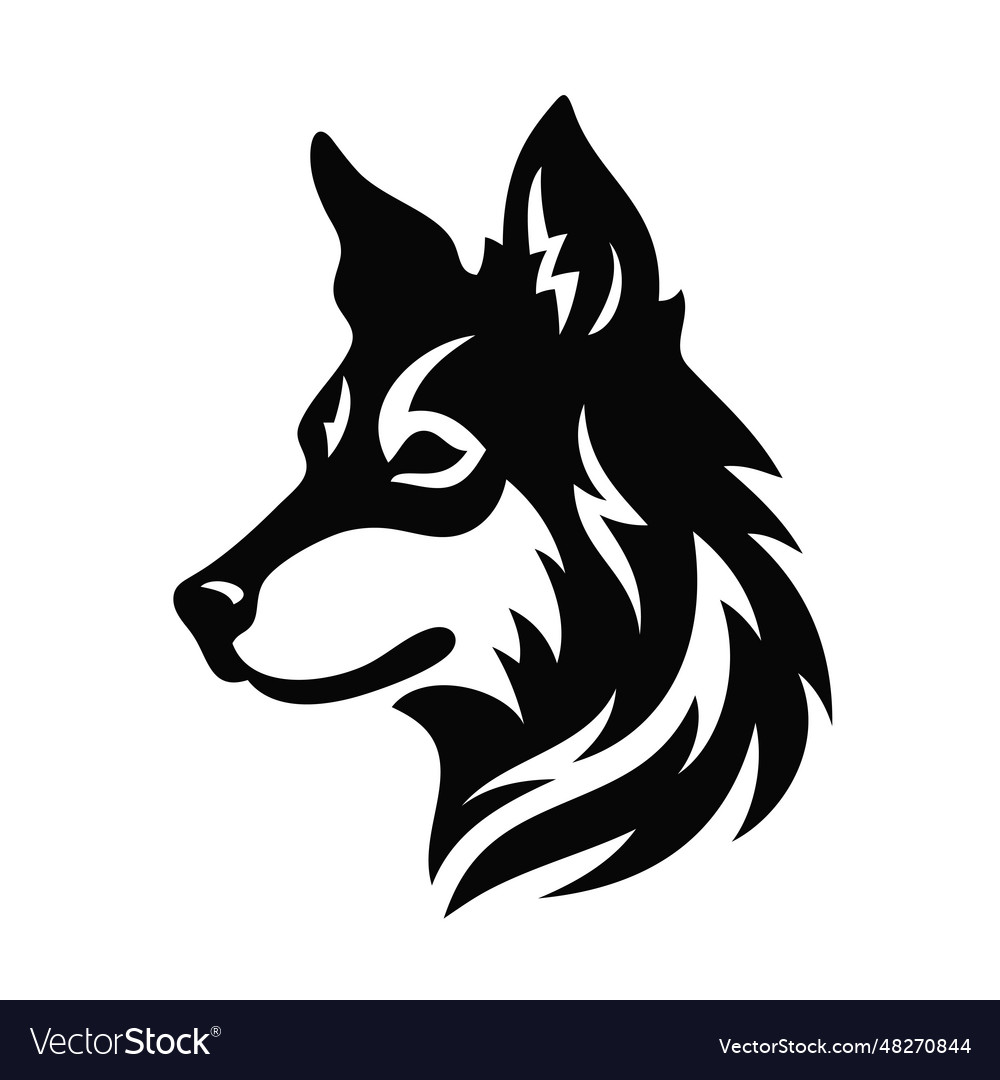 Dog logo design head concept icon Royalty Free Vector Image