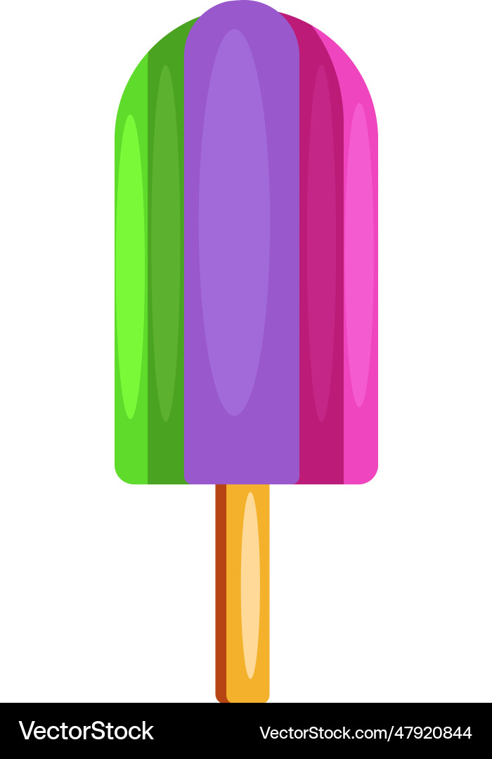 Frozen popsicle ice cream lollypop Royalty Free Vector Image