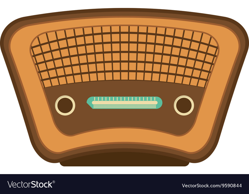 Radio icon retro technology design Royalty Free Vector Image